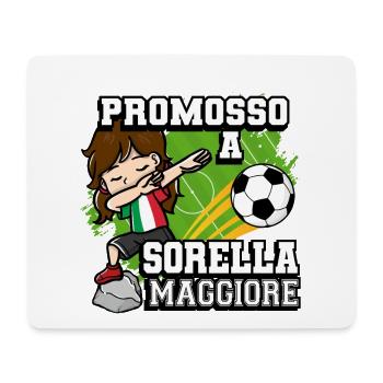 Promoted to Big Sister Football Player - Mouse Pad (horizontal) - white - Front