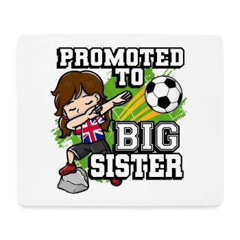 Promoted To Big Sister Soccer Player United - Mouse Pad (horizontal) - white - Front
