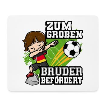 Zum Großen Bruder Befördert Soccer Player German - Mousepad (Querformat) - Weiß - Vorne