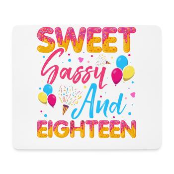 Sweet Sassy And Eighteen Sprinkles Delicious - Mouse Pad (horizontal) - white - Front