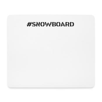 Snowboard - #Snowboard - Mousepad (Querformat) - Weiß - Vorne
