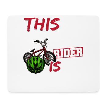 Dieser Bmx-fahrer Ist 10 Coole Fahrradkinder 10. - Mousepad (Querformat) - Weiß - Vorne