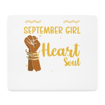 I am a September girl I was with the - Mouse Pad (horizontal) - white - Front