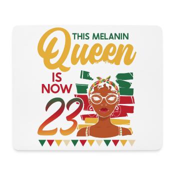 This melanin queen is now 23 years old, 23 - Mouse Pad (horizontal) - white - Front