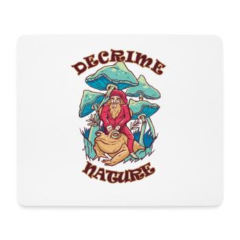 Decrime Nature Champignon Magique Coloré Trippy - Tapis de souris (format paysage) - blanc - Devant
