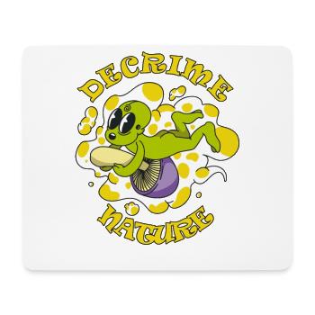 Decrime Nature Colorful Magic Mushroom Trippy - Mousepad (Querformat) - Weiß - Vorne