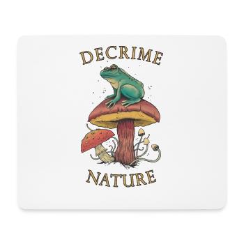 Decrime Nature Colorful Magic Mushroom Frog - Mousepad (Querformat) - Weiß - Vorne