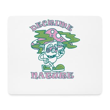 Decrime Nature Colorful Magic Mushroom Trippy - Mouse Pad (horizontal) - white - Front