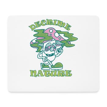 Decrime Nature Colorful Magic Mushroom Trippy - Mousepad (Querformat) - Weiß - Vorne