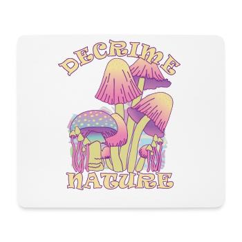 Decrime Nature Champignon Magique Coloré Trippy - Tapis de souris (format paysage) - blanc - Devant
