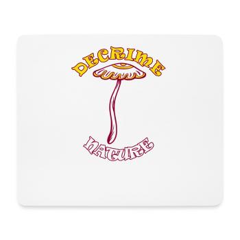 Decrime Nature Champignon Magique Coloré Trippy - Tapis de souris (format paysage) - blanc - Devant