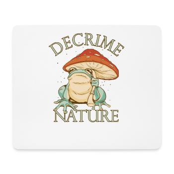Decrime Nature Colorful Magic Mushroom Frog - Mouse Pad (horizontal) - white - Front