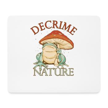 Decrime Nature Colorful Magic Mushroom Frog - Mouse Pad (horizontal) - white - Front