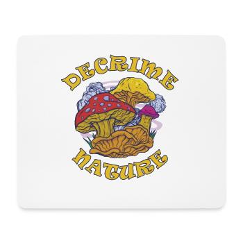 Decrime Nature Colorful Magic Mushroom Trippy - Mousepad (Querformat) - Weiß - Vorne