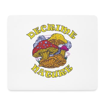 Decrime Nature Champignon Magique Coloré Trippy - Tapis de souris (format paysage) - blanc - Devant