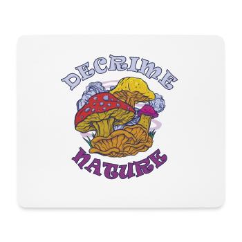 Decrime Nature Colorful Magic Mushroom Trippy - Mousepad (Querformat) - Weiß - Vorne