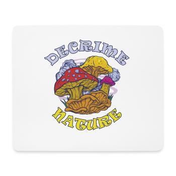 Decrime Nature Colorful Magic Mushroom Trippy - Mousepad (Querformat) - Weiß - Vorne