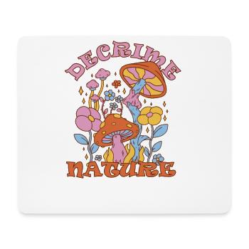 Decrime Nature Colorful Magic Mushroom Trippy - Mouse Pad (horizontal) - white - Front