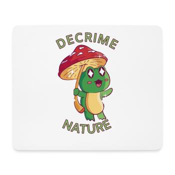 Decrime Nature Colorful Mushroom Frog - Mousepad (Querformat) - Weiß - Vorne
