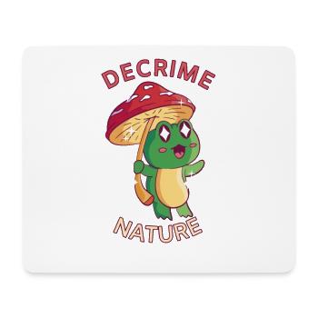 Decrime Nature Colorful Mushroom Frog - Mousepad (Querformat) - Weiß - Vorne