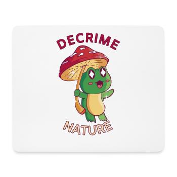 Decrime Nature Colorful Mushroom Frog - Mousepad (Querformat) - Weiß - Vorne