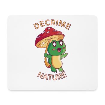 Decrime Nature Colorful Mushroom Frog - Mousepad (Querformat) - Weiß - Vorne