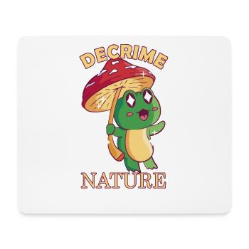 Decrime Nature Colorful Mushroom Frog - Mousepad (Querformat) - Weiß - Vorne
