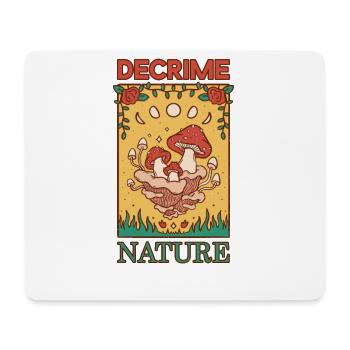 Decrime Nature Colorful Mushroom Moon - Mousepad (Querformat) - Weiß - Vorne