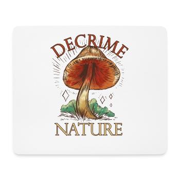 Decrime Nature Colorful Mushroom Trippy - Mousepad (Querformat) - Weiß - Vorne