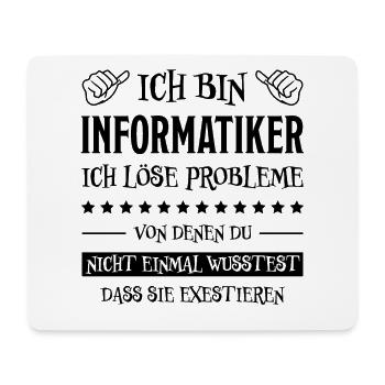 Informatiker Lustig Spruch Programmierer Geschenk - Mousepad (Querformat) - Weiß - Vorne