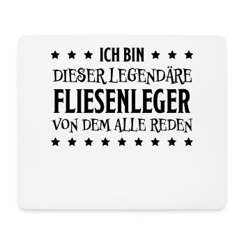 Fliesenleger Lustig Spruch Job Bodenleger Geschenk - Mousepad (Querformat) - Weiß - Vorne