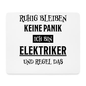 Elektriker Lustiger Spruch Elektriker Geschenk - Mousepad (Querformat) - Weiß - Vorne