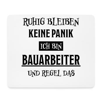 Bauarbeiter Lustiger Spruch Bauarbeiter Geschenk - Mousepad (Querformat) - Weiß - Vorne