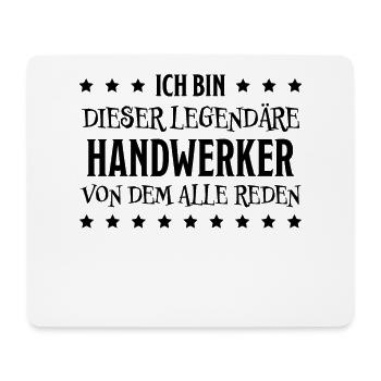 Handwerker Lustiger Spruch Job Heimwerker Geschenk - Mousepad (Querformat) - Weiß - Vorne