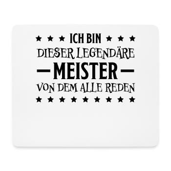 Meister Prüfung Lustiger Spruch Meister Geschenk - Mousepad (Querformat) - Weiß - Vorne