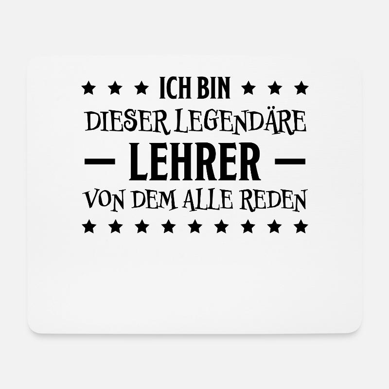 Lehrer Lustige Spruch Unterricht Lehrer Geschenk - Mousepad (Querformat) - Weiß
