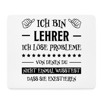 Lehrer Lustige Spruch Unterricht Lehrer Geschenk - Mousepad (Querformat) - Weiß - Vorne