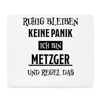 Metzger Beruf Lustiger Spruch Fleischer Geschenk - Mousepad (Querformat) - Weiß - Vorne