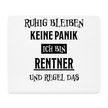 Rentner Lustiger Spruch Rente Ruhestand Geschenk - Mousepad (Querformat) - Weiß - Vorne