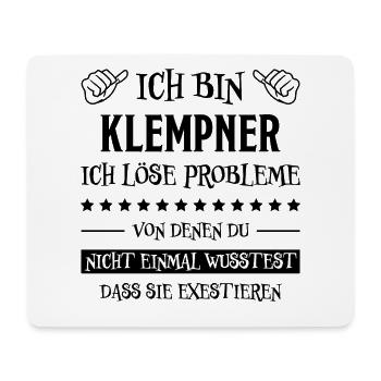 Klempner Beruf Lustiger Spruch Klempner Geschenk - Mousepad (Querformat) - Weiß - Vorne
