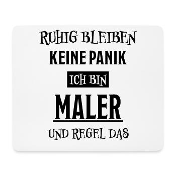 Maler Witz Spruch Meister Lackierer Maler Geschenk - Mousepad (Querformat) - Weiß - Vorne