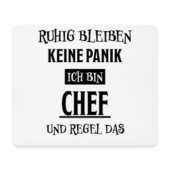 Chef Lustiger Spruch Arbeit Beruf Chef Geschenk - Mousepad (Querformat) - Weiß - Vorne