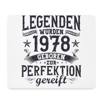 Legenden wurden im Jahrgang 1978 geboren - Mousepad (Querformat) - Weiß - Vorne