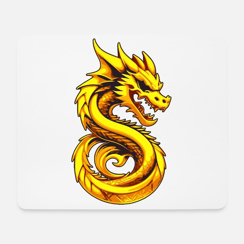 Asien Japan China Drache - Mousepad (Querformat) - Weiß