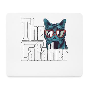 Cat Dad The Catfather Crazy Cat Father Kitty Daddy - Mouse Pad (horizontal) - white - Front
