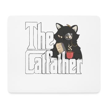 Cat Dad The Catfather Crazy Cat Father Kitty Daddy - Mouse Pad (horizontal) - white - Front