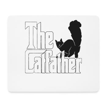 Cat Dad The Catfather Crazy Cat Father Kitty Daddy - Mouse Pad (horizontal) - white - Front