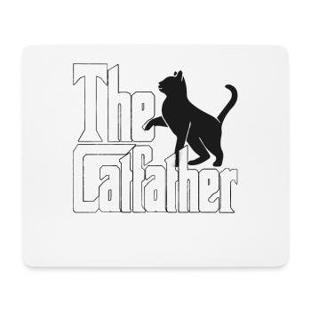 Cat Dad The Catfather Crazy Cat Father Kitty Daddy - Mouse Pad (horizontal) - white - Front