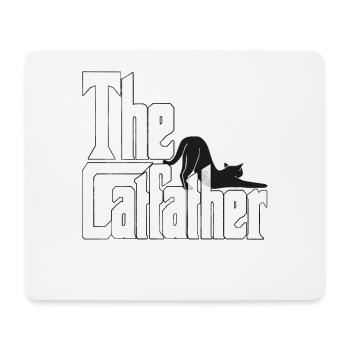 Cat Dad The Catfather Crazy Cat Father Kitty Daddy - Mouse Pad (horizontal) - white - Front
