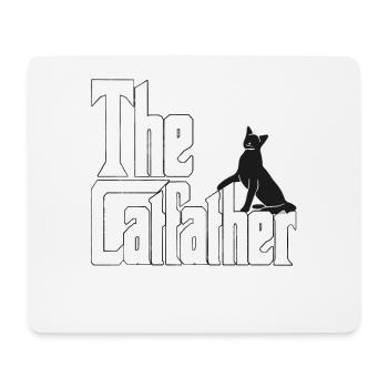 Cat Dad The Catfather Crazy Cat Father Kitty Daddy - Mouse Pad (horizontal) - white - Front
